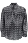 Burberry Long Sleeve Shirt With All-over Monogram Print