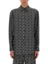Burberry Long Sleeve Shirt With All-over Monogram Print