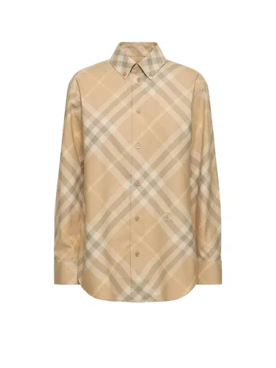 Burberry Shirts In Beige
