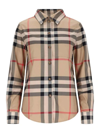 Burberry Shirt In Beige