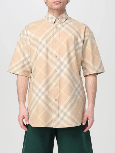 BURBERRY SHIRT BURBERRY MEN COLOR BEIGE,F21097022