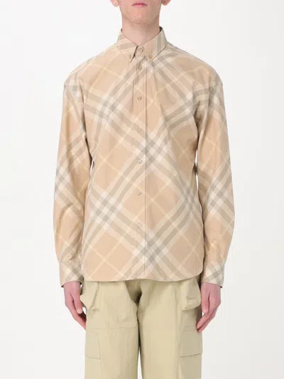 Burberry Cotton Check Shirt Clothing In Neutral