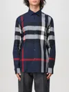 BURBERRY SHIRT BURBERRY MEN COLOR GNAWED BLUE,F77262011