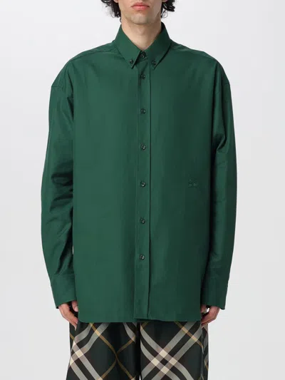 BURBERRY SHIRT BURBERRY MEN COLOR GREEN,f41422012