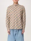 Burberry Vintage Check Long-sleeved Shirt In Sand
