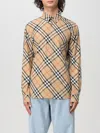 Burberry Roan Check Cotton Flannel Shirt In Sand