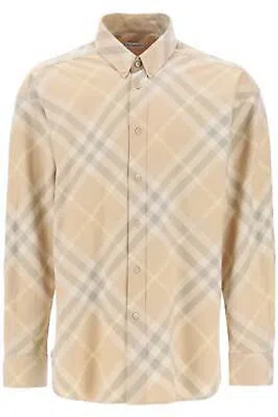 Pre-owned Burberry Shirt Check Cotton Organic 8082194 Mul Sz.l B8686 In Multicolor