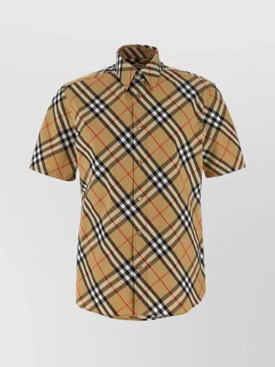 BURBERRY SHIRT CHECK PATTERN COLLAR BUTTON-DOWN