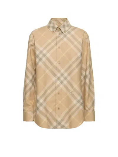Burberry Shirt In Flax Ip Check