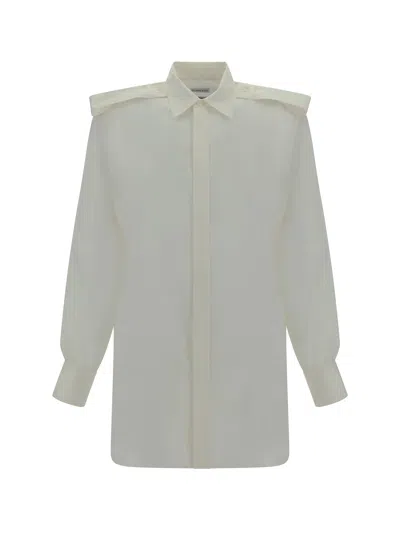 Burberry Silk Shirt In White