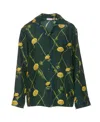 Burberry Green Shirt With Buttons Regular Collar In Green