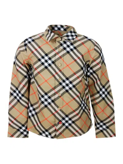 Burberry Kids' Shirt In Grey