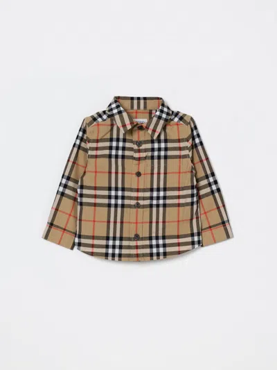 BURBERRY BURBERRY SHIRT KIDS COLOR BEIGE,441655022