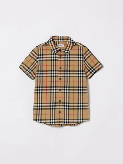 Burberry Shirt  Kids Color Beige In Neutral