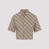 Burberry Check Cropped Shirt In Multi