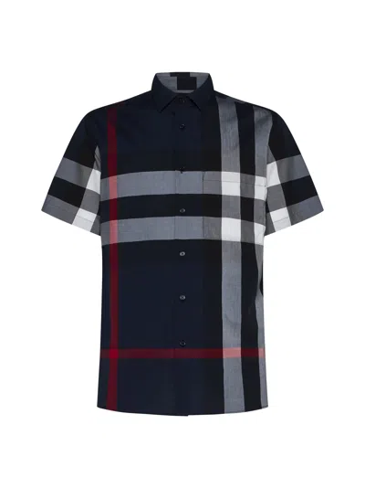 Burberry Shirt In Blue