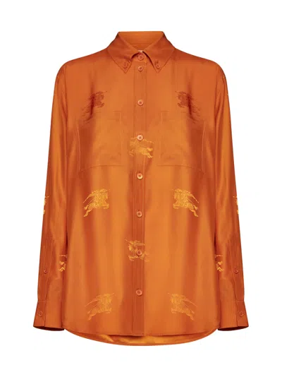 Burberry Shirt In Orange