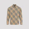 Burberry Roan Check Cotton Flannel Shirt In Sand