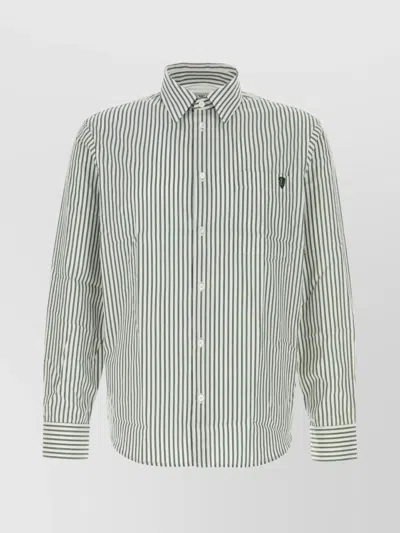BURBERRY SHIRT STRIPED PATTERN COLLAR BUTTON-DOWN