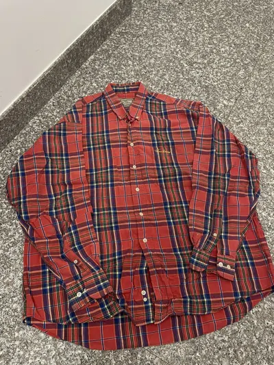Pre-owned Burberry Shirt Tomas  Red Luxury Very