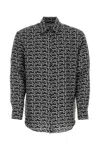 Burberry Long Sleeve Shirt With All-over Monogram Print