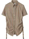 Burberry Slim-fit Check Cotton Shirt In Brown
