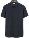 Burberry Stretch-cotton Ekd-embroidered Slim Shirt