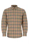 Burberry Simson Vintage Check-pattern Cotton Shirt In Brown