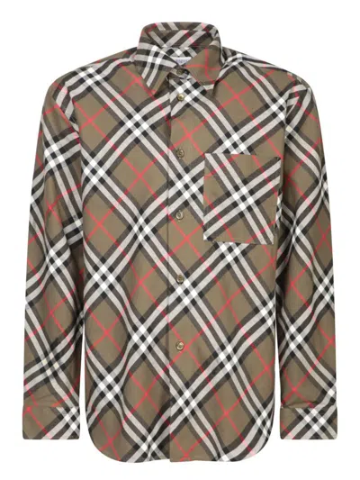 Burberry Shirts In Brown