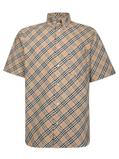 Burberry Shirts In Brown