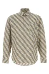 Burberry Men's Embroidered Poplin Shirt In Multi