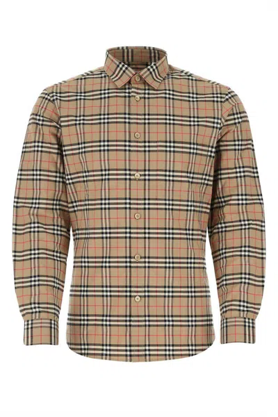 Burberry Simson Vintage Check-pattern Cotton Shirt In Multi