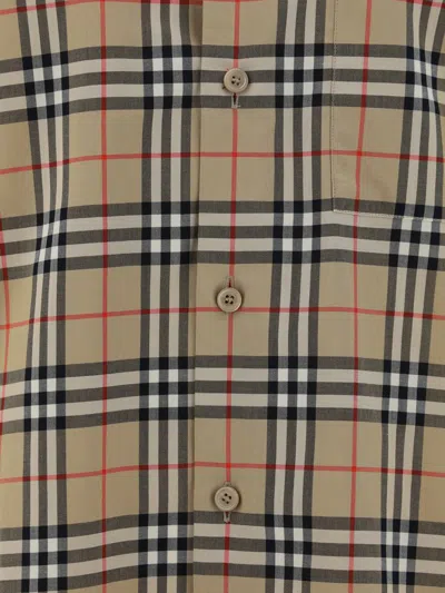 Burberry Shirts In Archive Beige Ip Chk