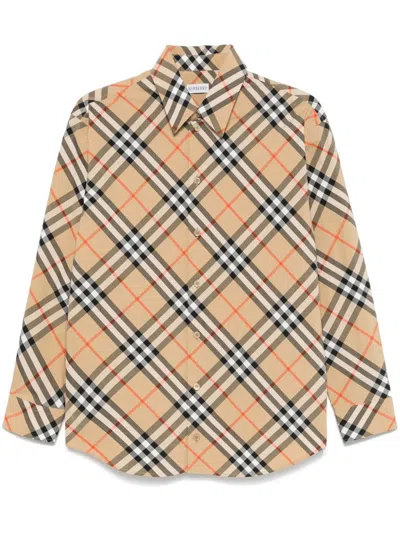 Burberry Shirts In Beige
