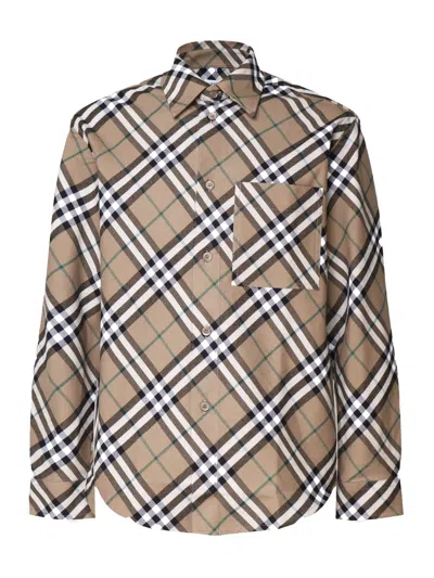 Burberry Shirts In Beige Vintage Check