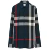 Burberry Summerton Shirt In Blue