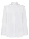 Burberry White Nylon Shirt In Brown