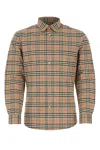 Burberry Simson Vintage Check-pattern Cotton Shirt In Brown