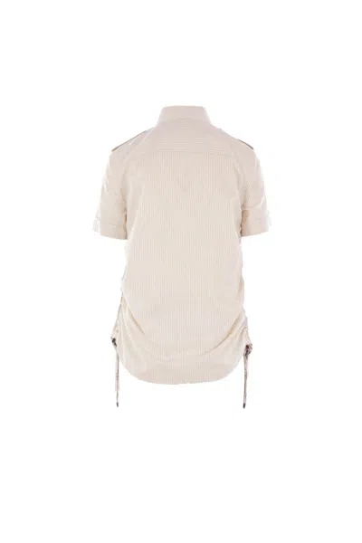 Burberry Shirts In Clam Ip Stripe