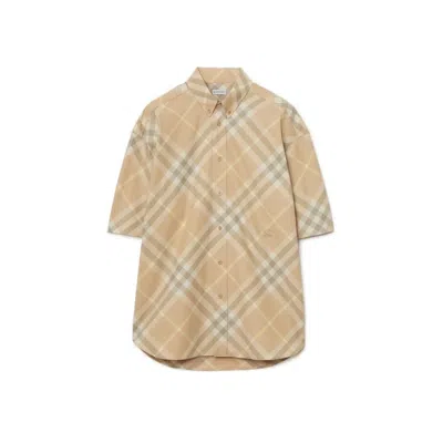 Burberry Shirts In Flax