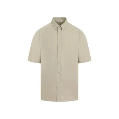 Burberry Cotton Shirt Men In Neutral