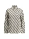 Burberry Check Cotton Shirt In Huskipcheck