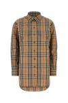 Burberry Embroidered Cotton Shirt With Long Sleeves In Multi