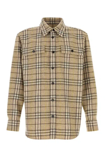 Burberry Shirts In Brown