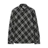 Burberry Relaxed Fit Check Cotton Flannel Shirt In Black