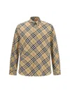Burberry Button-down Collar Checked Pattern Shirt In Multi