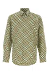 Burberry Embroidered Poplin Shirt With Button Cuffs In Multicolor