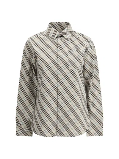 Burberry Check Jacket In Multicolour