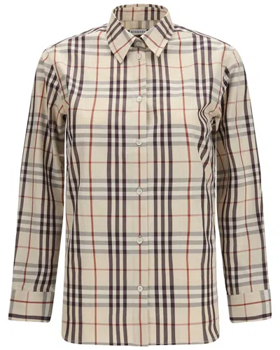 Burberry Shirts In Neutral