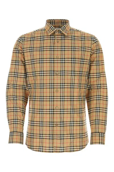 Burberry Shirt With Vintage Check Pattern In Neutral